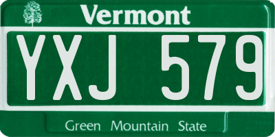 VT license plate YXJ579
