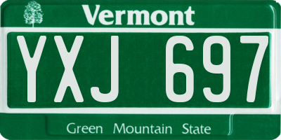 VT license plate YXJ697