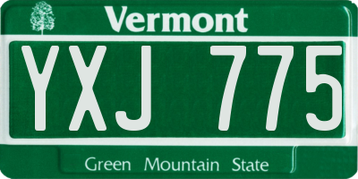 VT license plate YXJ775