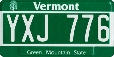 VT license plate YXJ776