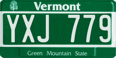 VT license plate YXJ779