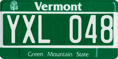 VT license plate YXL048