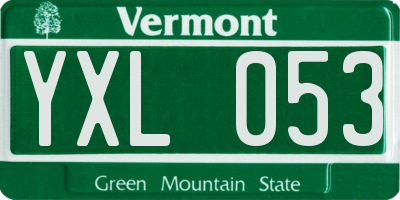 VT license plate YXL053