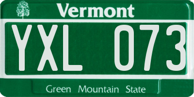 VT license plate YXL073
