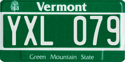 VT license plate YXL079