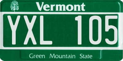 VT license plate YXL105