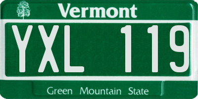 VT license plate YXL119