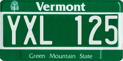 VT license plate YXL125