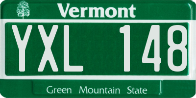 VT license plate YXL148