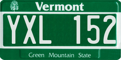 VT license plate YXL152