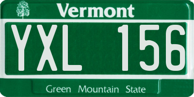 VT license plate YXL156