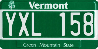 VT license plate YXL158