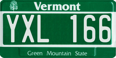 VT license plate YXL166
