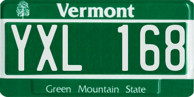 VT license plate YXL168