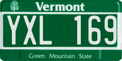 VT license plate YXL169