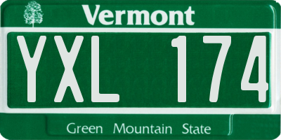 VT license plate YXL174