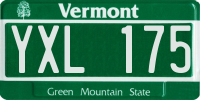 VT license plate YXL175