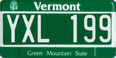 VT license plate YXL199