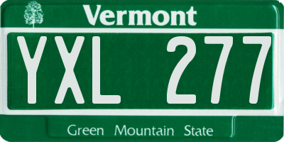 VT license plate YXL277