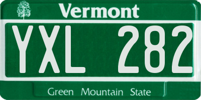 VT license plate YXL282