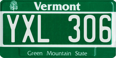 VT license plate YXL306