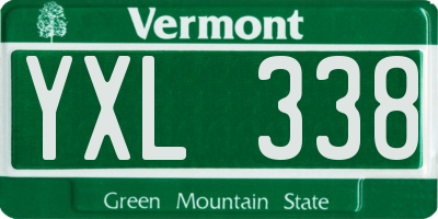 VT license plate YXL338