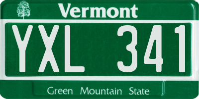 VT license plate YXL341