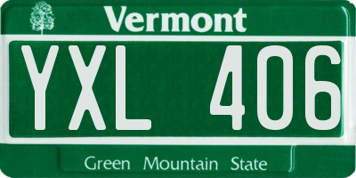 VT license plate YXL406