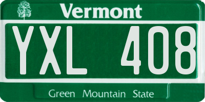 VT license plate YXL408