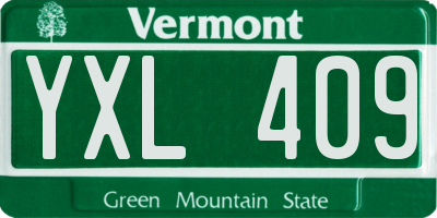 VT license plate YXL409