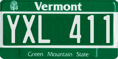 VT license plate YXL411