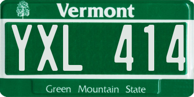 VT license plate YXL414
