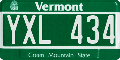 VT license plate YXL434