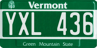 VT license plate YXL436