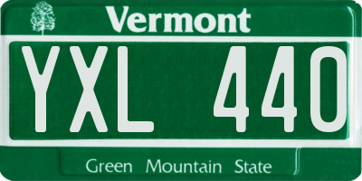 VT license plate YXL440