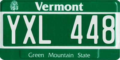 VT license plate YXL448