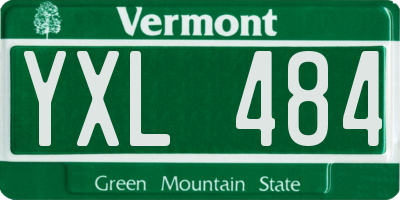 VT license plate YXL484