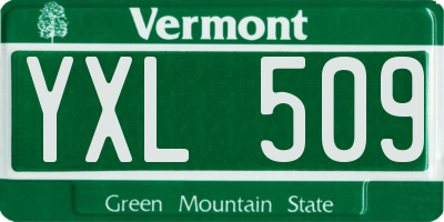 VT license plate YXL509