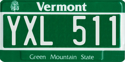 VT license plate YXL511