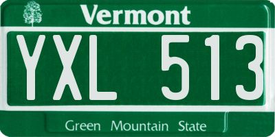 VT license plate YXL513