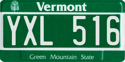 VT license plate YXL516