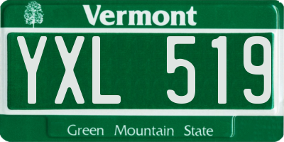VT license plate YXL519