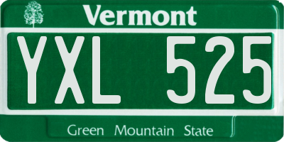 VT license plate YXL525