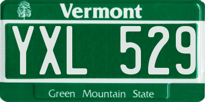 VT license plate YXL529