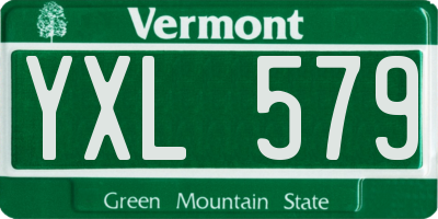 VT license plate YXL579