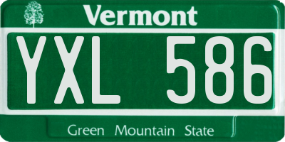 VT license plate YXL586