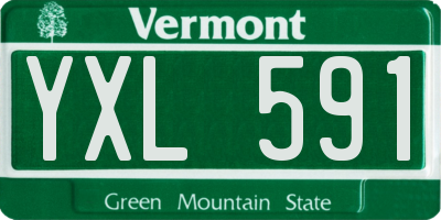 VT license plate YXL591