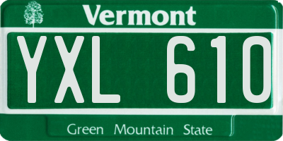 VT license plate YXL610