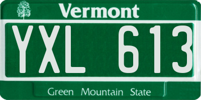 VT license plate YXL613
