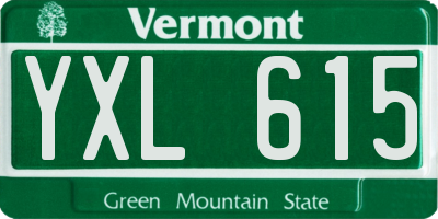 VT license plate YXL615